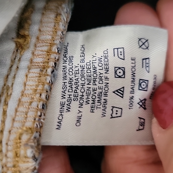 Land's End Faded Boot Cut Blue Jeans 10 S - Picture 13 of 13